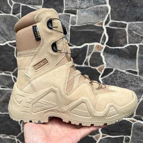 sepatu tactical combatboot krem putar cordura blackwater
