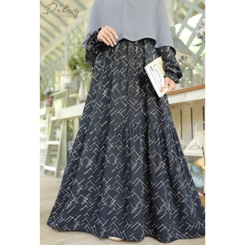 Ditsy september 2023 Falla ashgrey dan black  | Totebag Ditsy