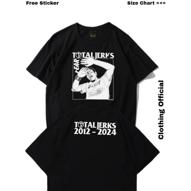 Tshirt - Total Jerks - Edisi 12 Tahun Total Jerks
