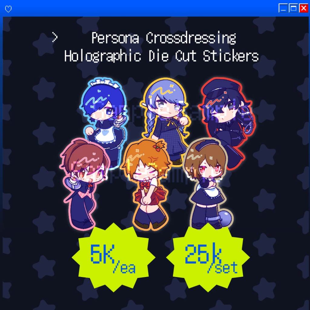 

[CLEARANCE CF17] xeraviim’s Persona Stickers