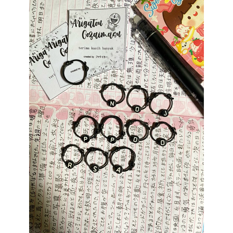 CINCIN TALI | CINCIN HURUF | CINCIN TALI KOREA | CINCIN TALI COUPLE | CINCIN HITAM | CINCIN TALI HIT