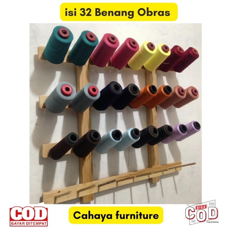 Tempat Benang Obras / Rak benang jahit Obras / Benang Obras