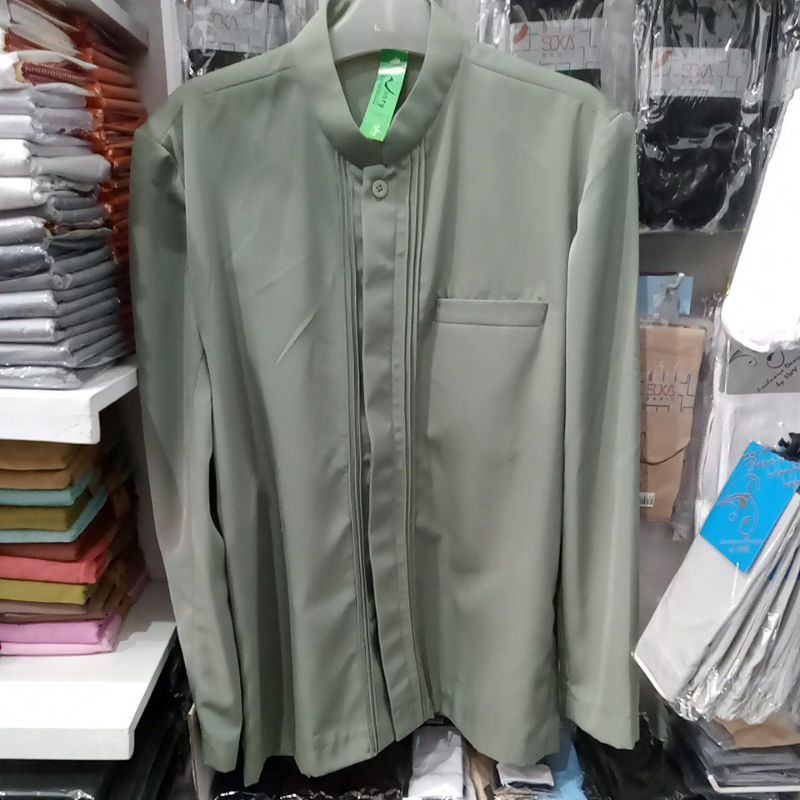 Jasko jas Koko MQ fashion polos opnaisel warna sage