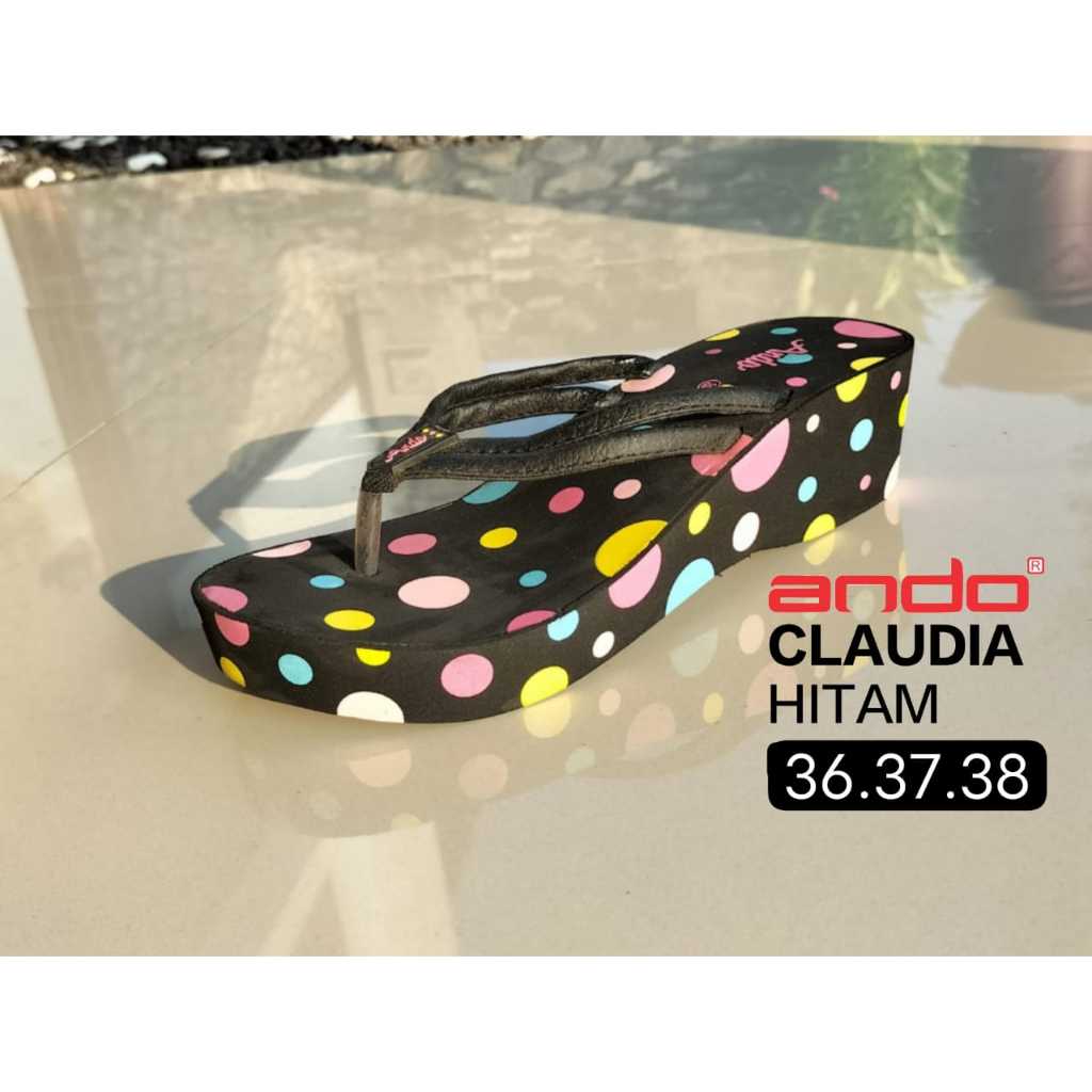 SANDAL HAK TINGGI WANITA WADGES SANDAL WEDGES JEPIT ANDO ORIGINAL 100% TERBARU DAN TERMURAH SANDAL W