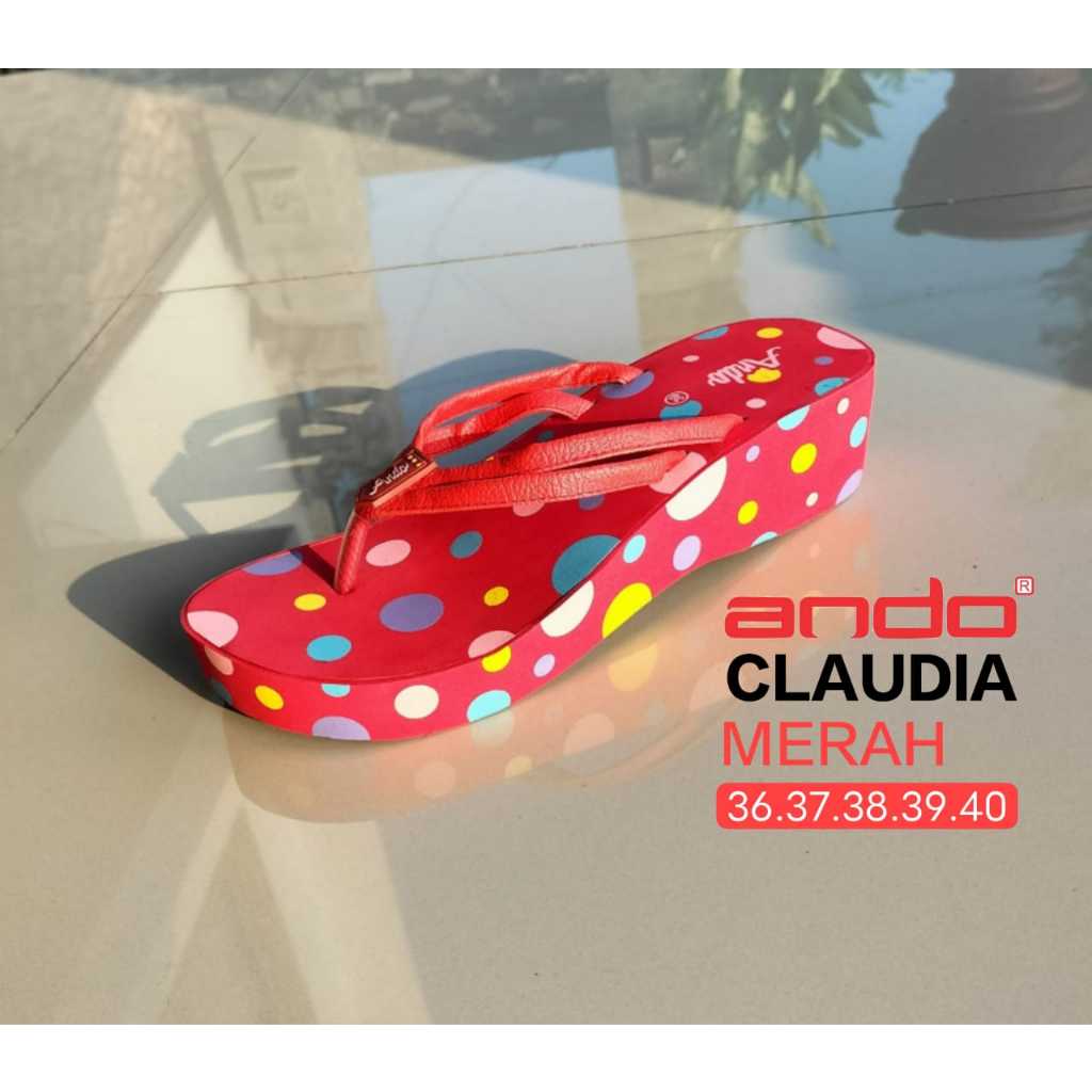 SANDAL HAK TINGGI WANITA WADGES SANDAL WEDGES JEPIT ANDO ORIGINAL 100% TERBARU DAN TERMURAH SANDAL H