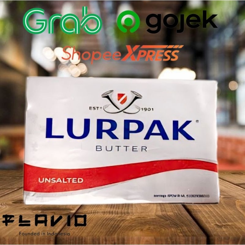 

LURPAK Unsalted Butter 200gr Kemasan Original