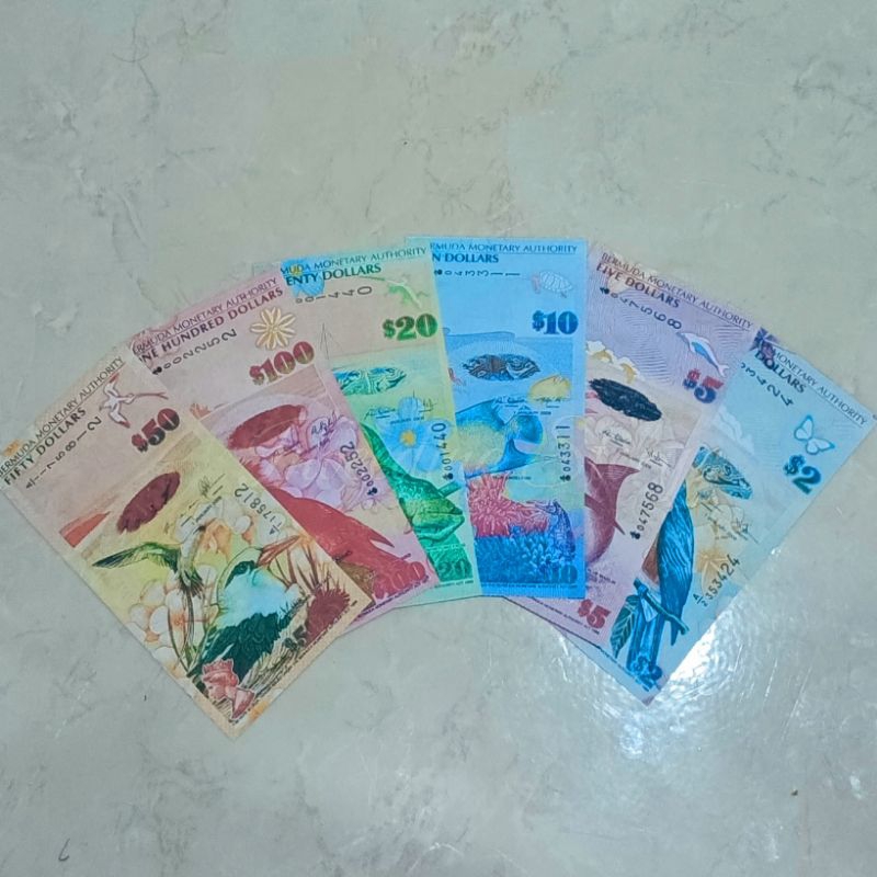 Replika Uang Dolar Bermuda / Uang Mainan / Bermuda Dollars / BMD / 2 BMD / 5 BMD / 10 BMD / 20 BMD /