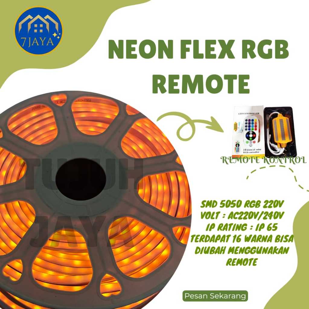 NEON FLEX RGB REMOTE 100M