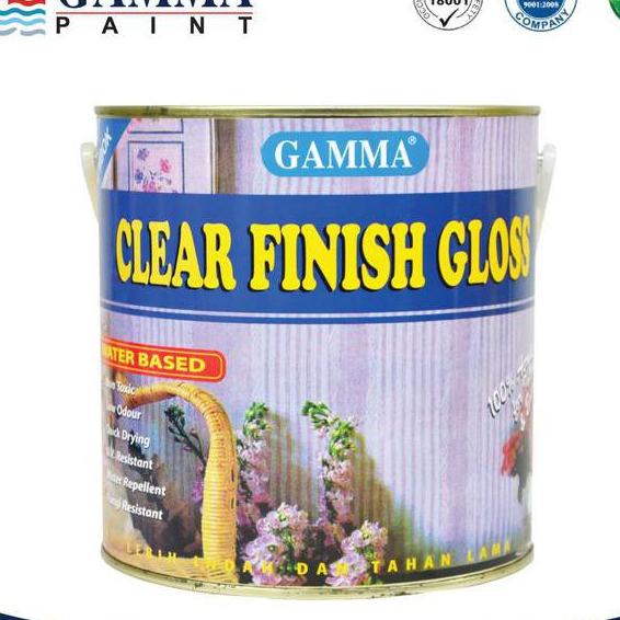 CLEAR FINISH GLOSS - Cat Proteksi & Coating Tembok Clear WB 2.5L