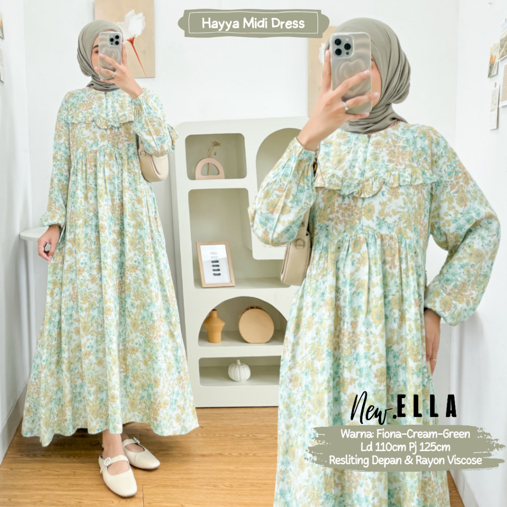 HAYYA MIDI DRESS BUSUI BY DLINK STORE