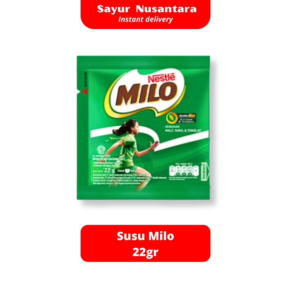 

Susu Milo 22gr 1 Pcs - Sayur Nusantara