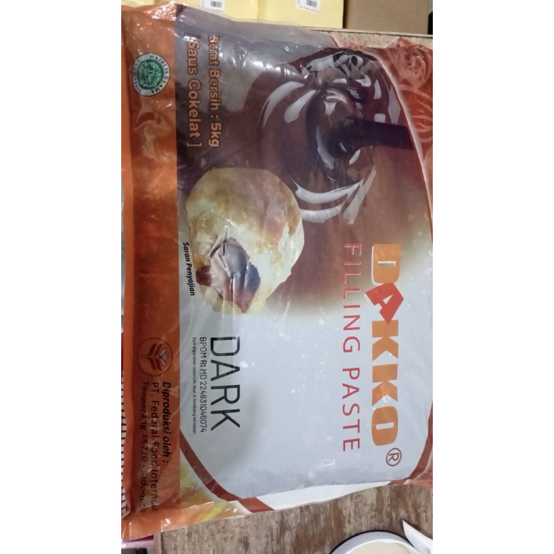 

Dakko Chocolate Filling Coklat Filling Isian Roti 1kg