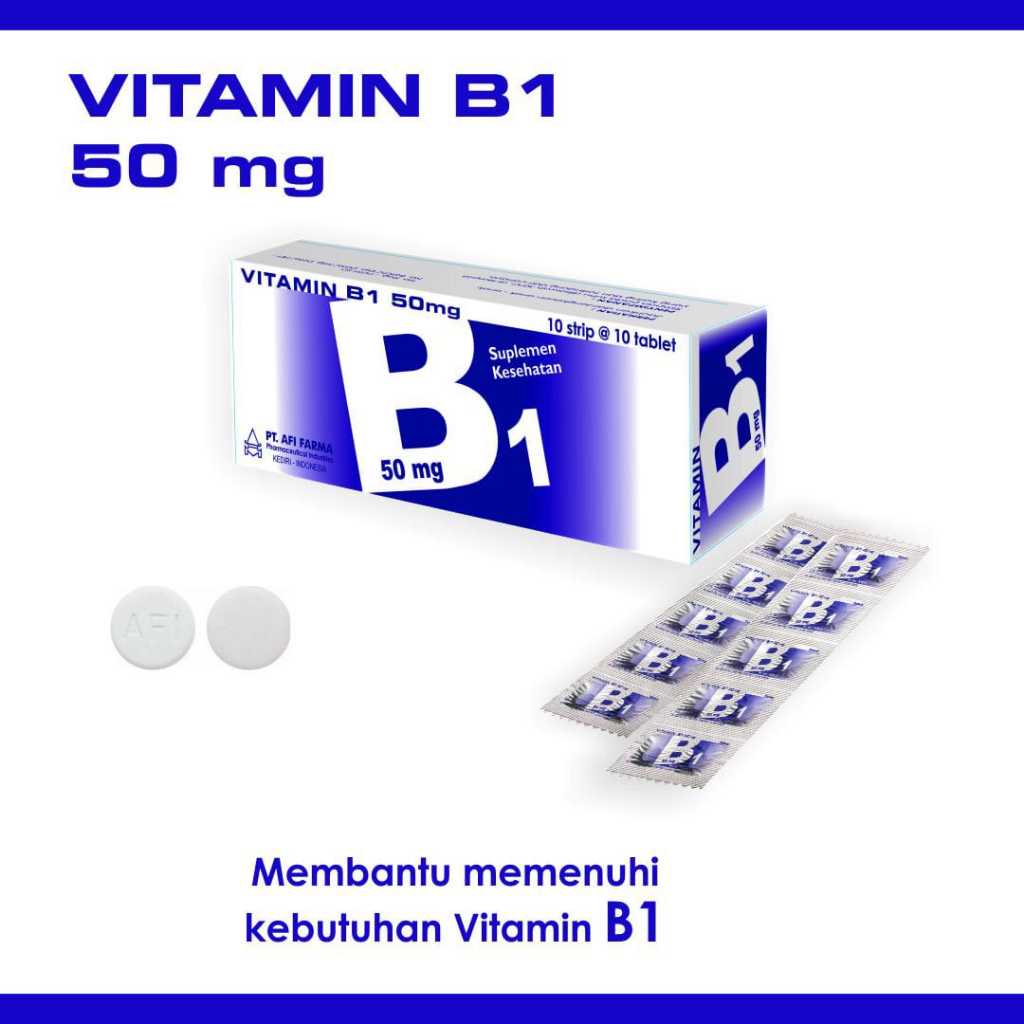 Vitamin B1 50mg - Afi Farma