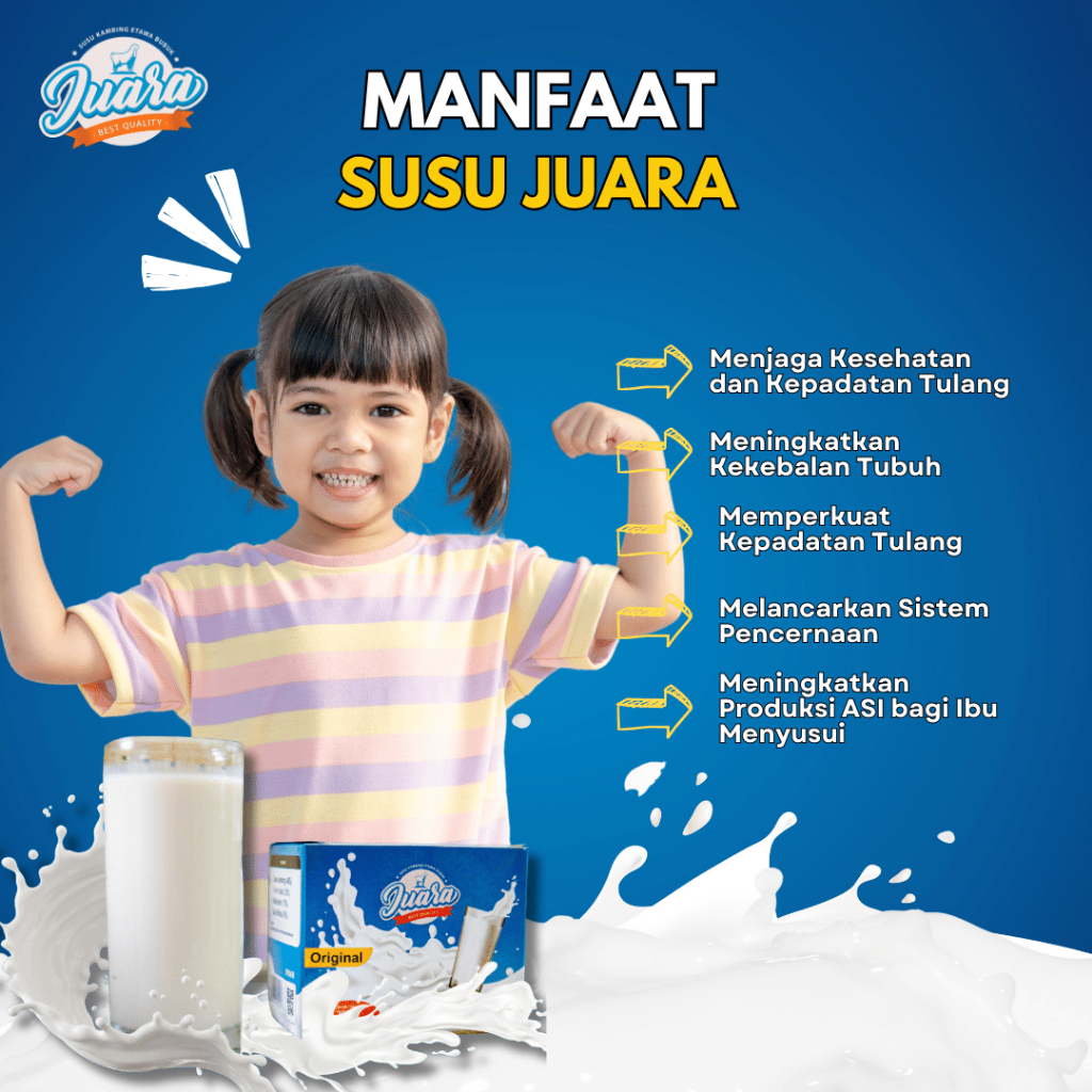 

SUSU JUARA Susu Etawa Asli Atasi Radang Sendi/Nyeri Sendi/Merawat Tulang/Asupan Kalsium Tulang