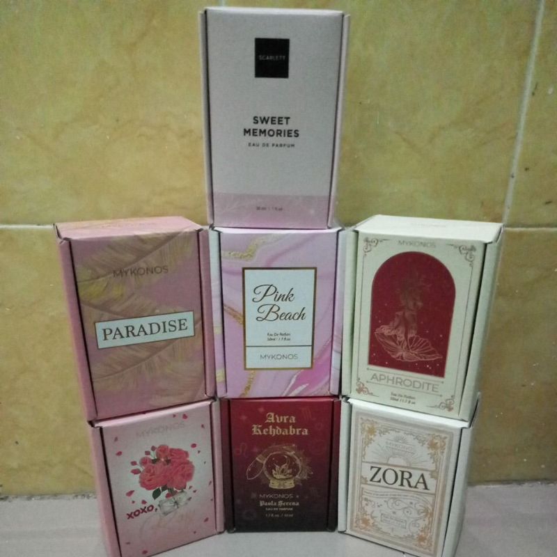 Hardbox Parfum Mykonos (Box Kosong)