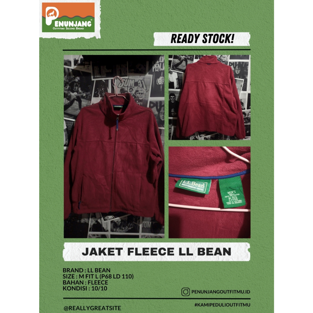 jaket fleece ll bean