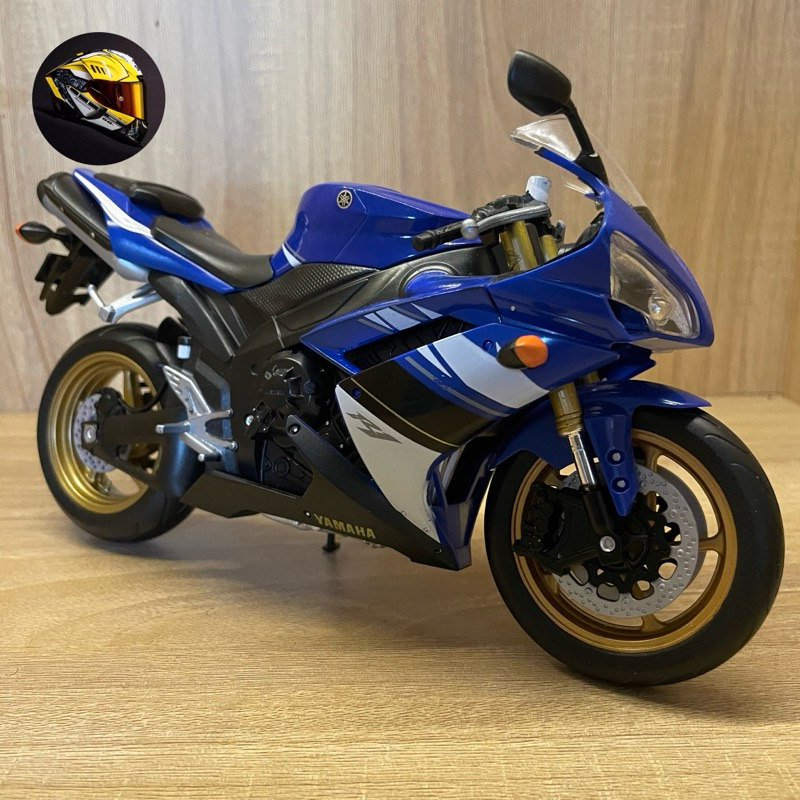 diecast miniatur motor yamaha R1 2007 skala 1/10