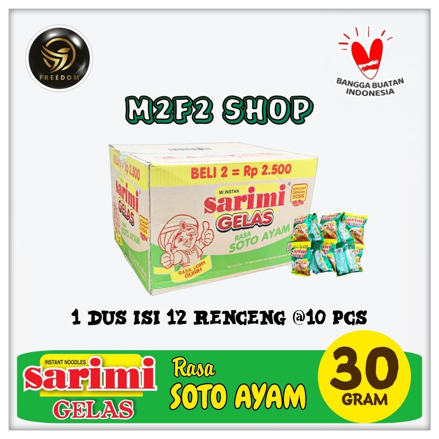 

Sarimi Mie Gelas Seduh Kuah Rasa Soto Ayam Sachet - 30 gr (Kemasan Karton)