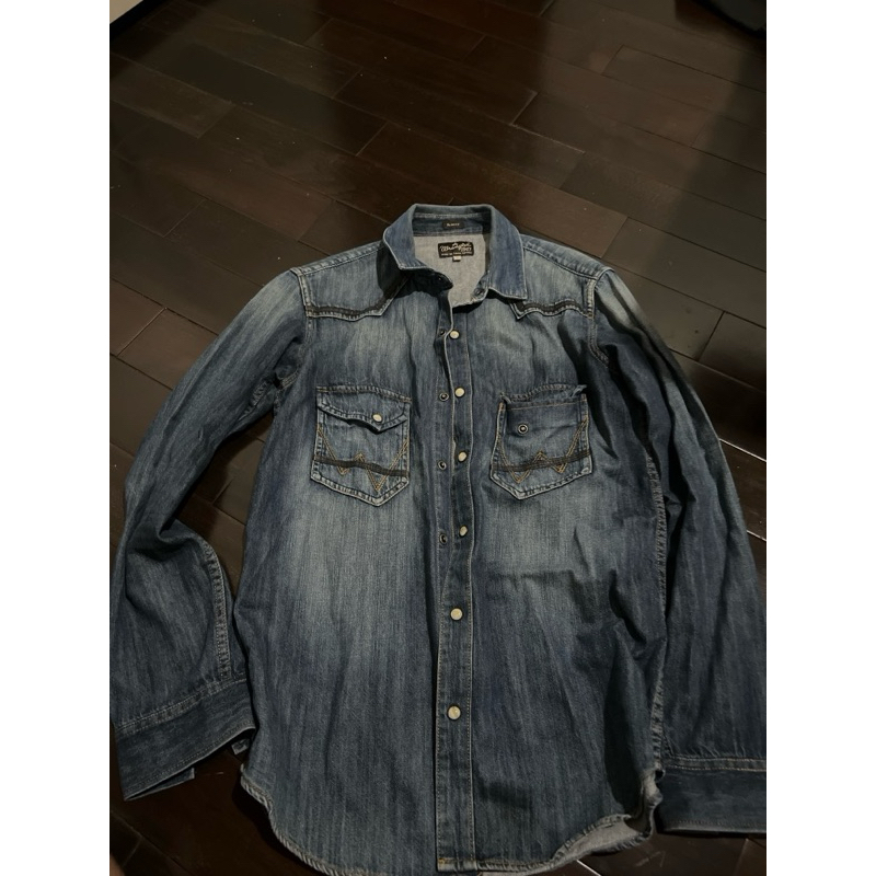 kemeja denim wrangler