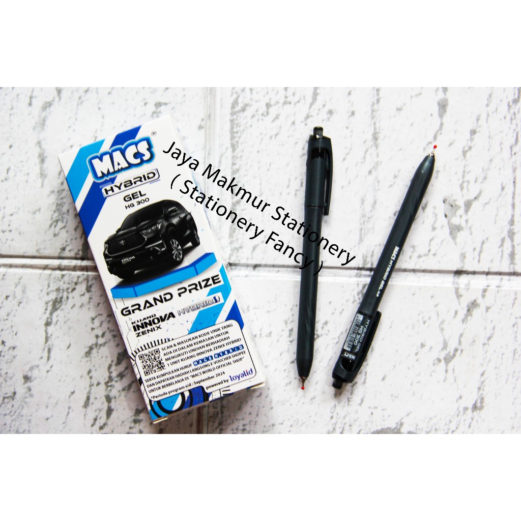 

Pen Macs Hybrid Gel Retractable 0.5 mm HG 300 (1 lusin)