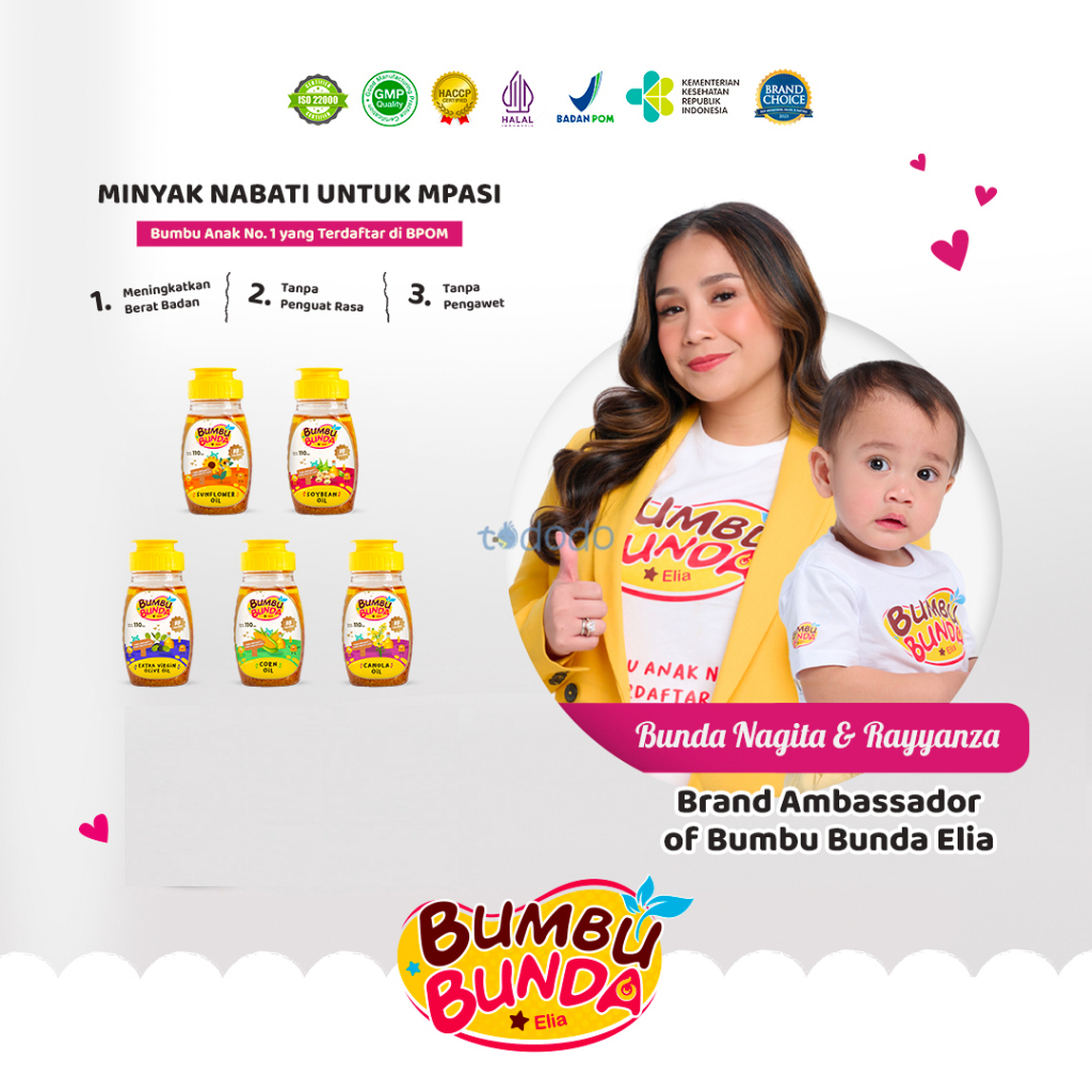 

Minyak Nabati Minyak MPASI Bumbu Bunda Elia Canola Oil EVOO Corn Oil Sunflower Oil Soybean Oil