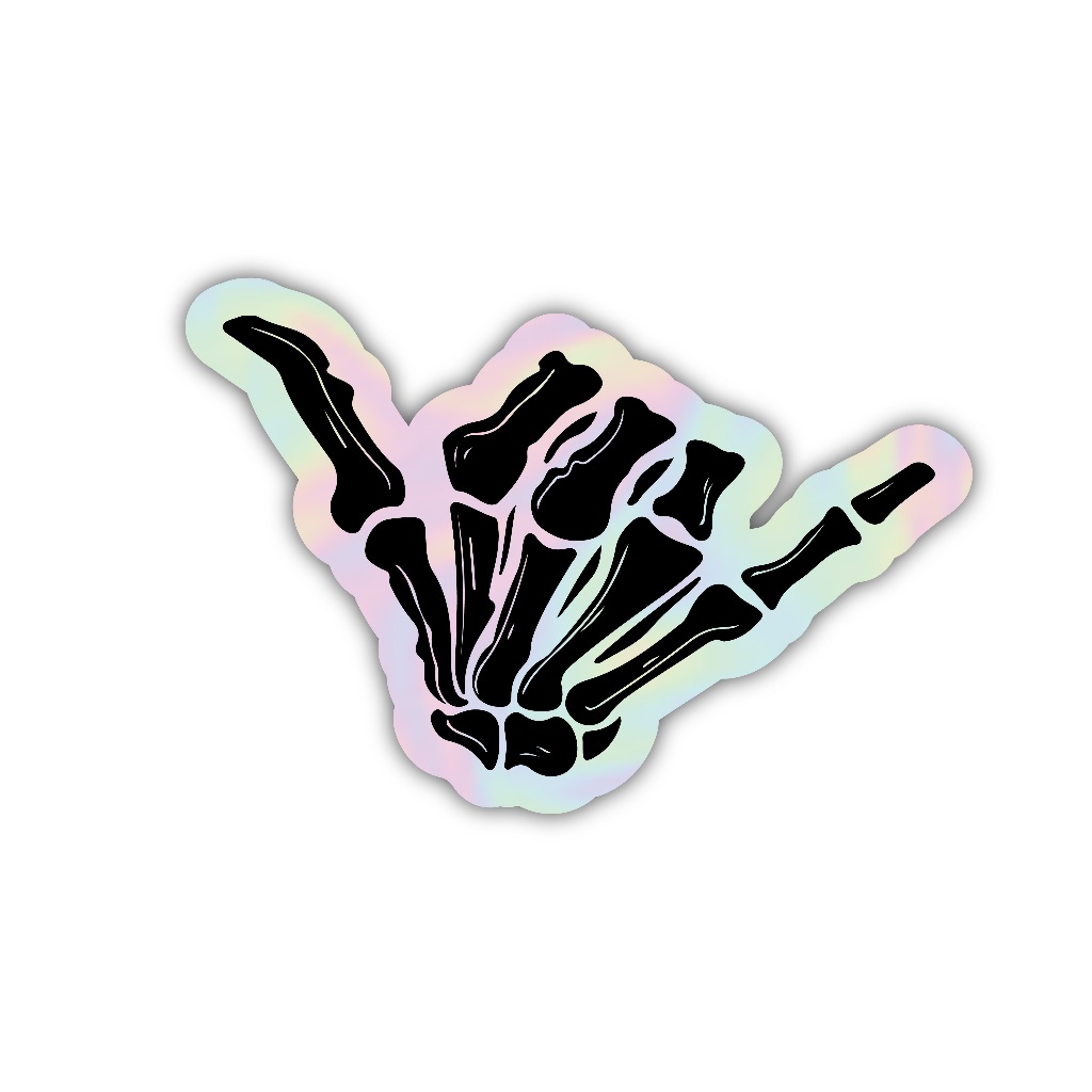 

sticker skull, stiker hologram satuan- Z117