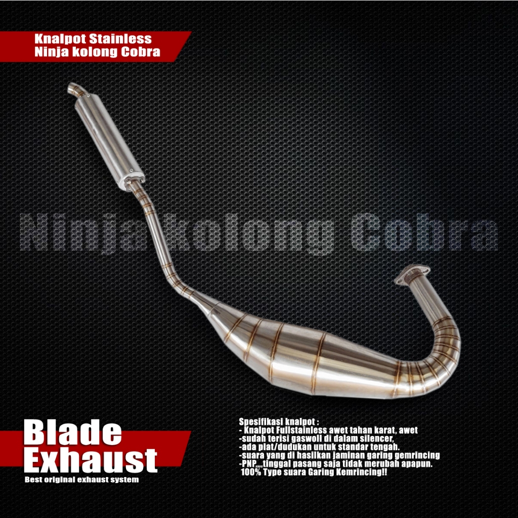 Knalpot Ninja R RR Stainless Model/type Yy pang yypang model Cobra kobra
