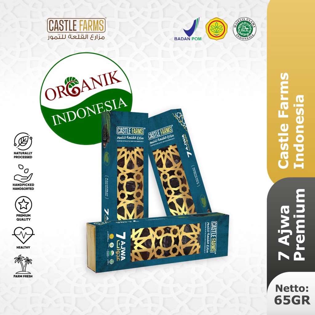 

Castle Farms Kurma Ajwa Organik Premium - Pilih Varian
