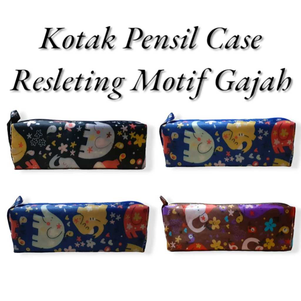 

AS888 - Kotak Pensil / Tempat Pensil / Pencil Case Karakter Gajah