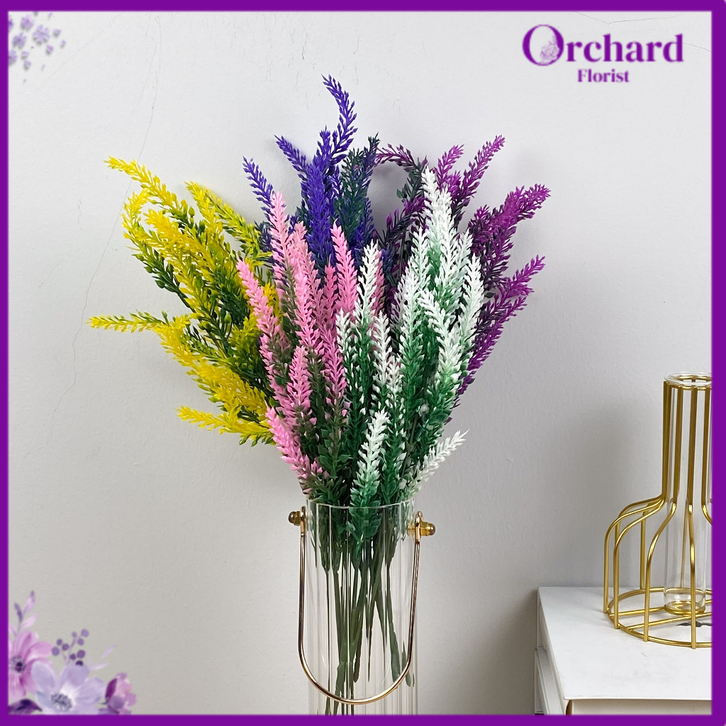 Acc Lavender Plastik / Bunga Artificial / Bunga Plastik / Bunga Dekorasi / Dekorasi Pernikahan / Per
