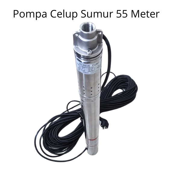 Pompa Satelit Sumur Bor 55 Meter Submersibel  Satelit Pompa Celup Sumur 2 Inch 370 WAT Dorng 55 Mete