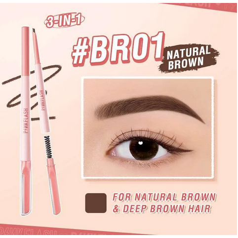 PINKFLASH PinkDefiner 3-in-1 multi-use eyebrow pencil Long-lasting Smooth stroke