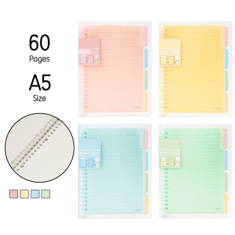 

BINDER / BUKU BINDER / BINDER NOTE A5 DELI QHA560