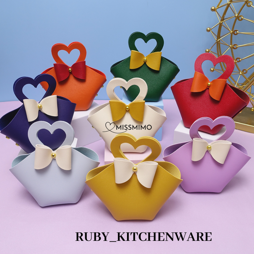 

Leather Goodie Bag Hampers Snack Kue Tas Love Hadiah Ulang Tahun Kado