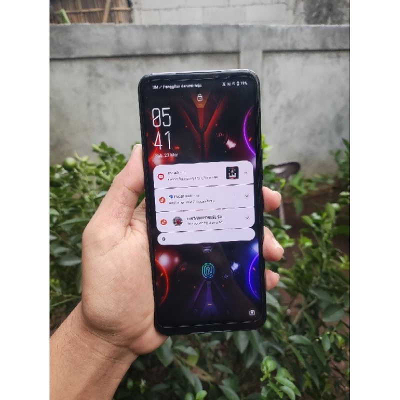 asus rog 5s 12/256 gb second original reami siap pakai