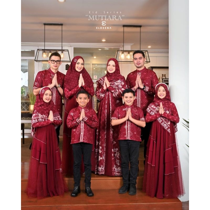 mutiara Raya eid series couple family original eldeena Ready siap kirim