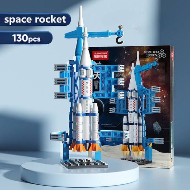 nano brick lego astronot roket space ship 8859