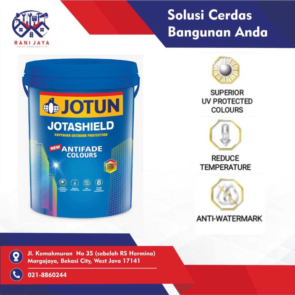 CAT TEMBOK JOTUN JOTASHIELD ANTIFADE COLOURS 2,5 Lt