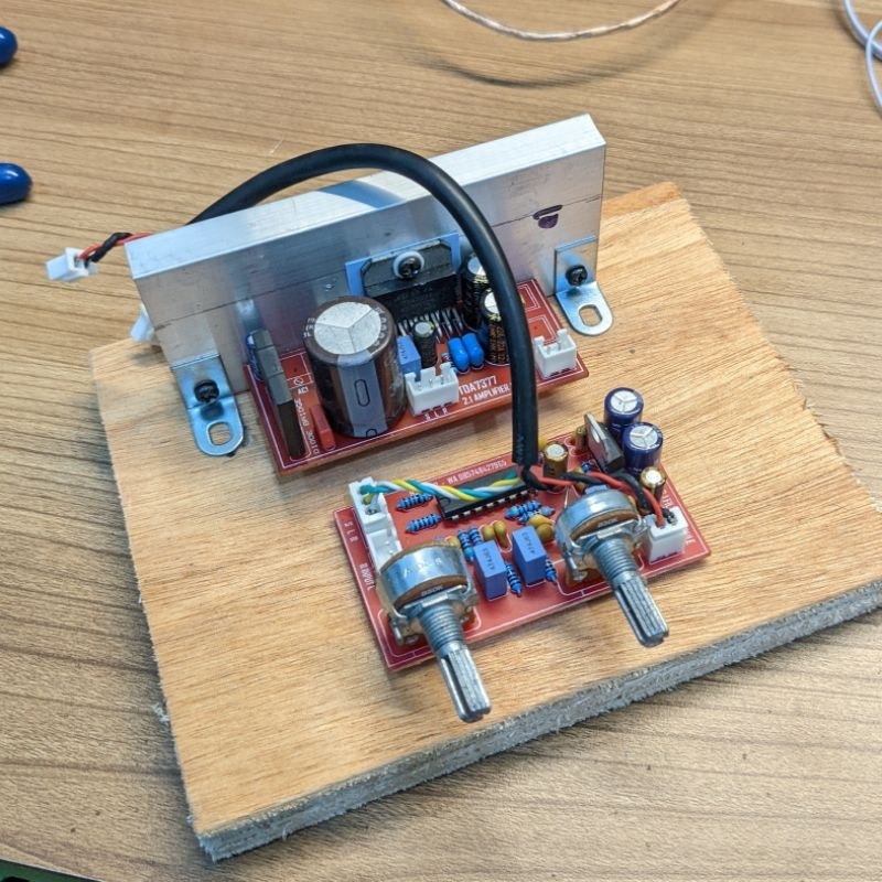 Kit tda7377 tda 7377 2.1 amplifier