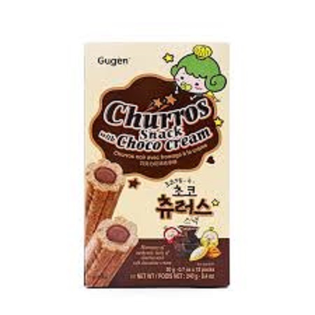 

Gugen Churros Snack With Choco Cream (20gr@12packs) 240gr