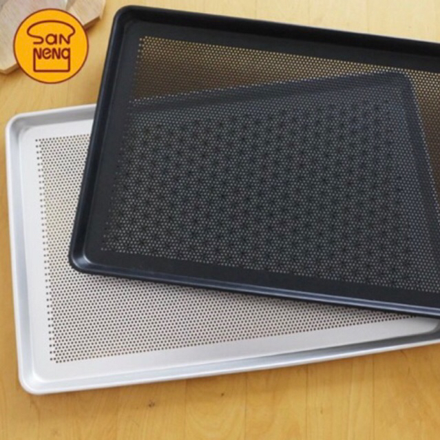 Sanneng SN1525 alumunium alloy perforated sheet pan (adonized) loyang panggang bolong 60x40cm