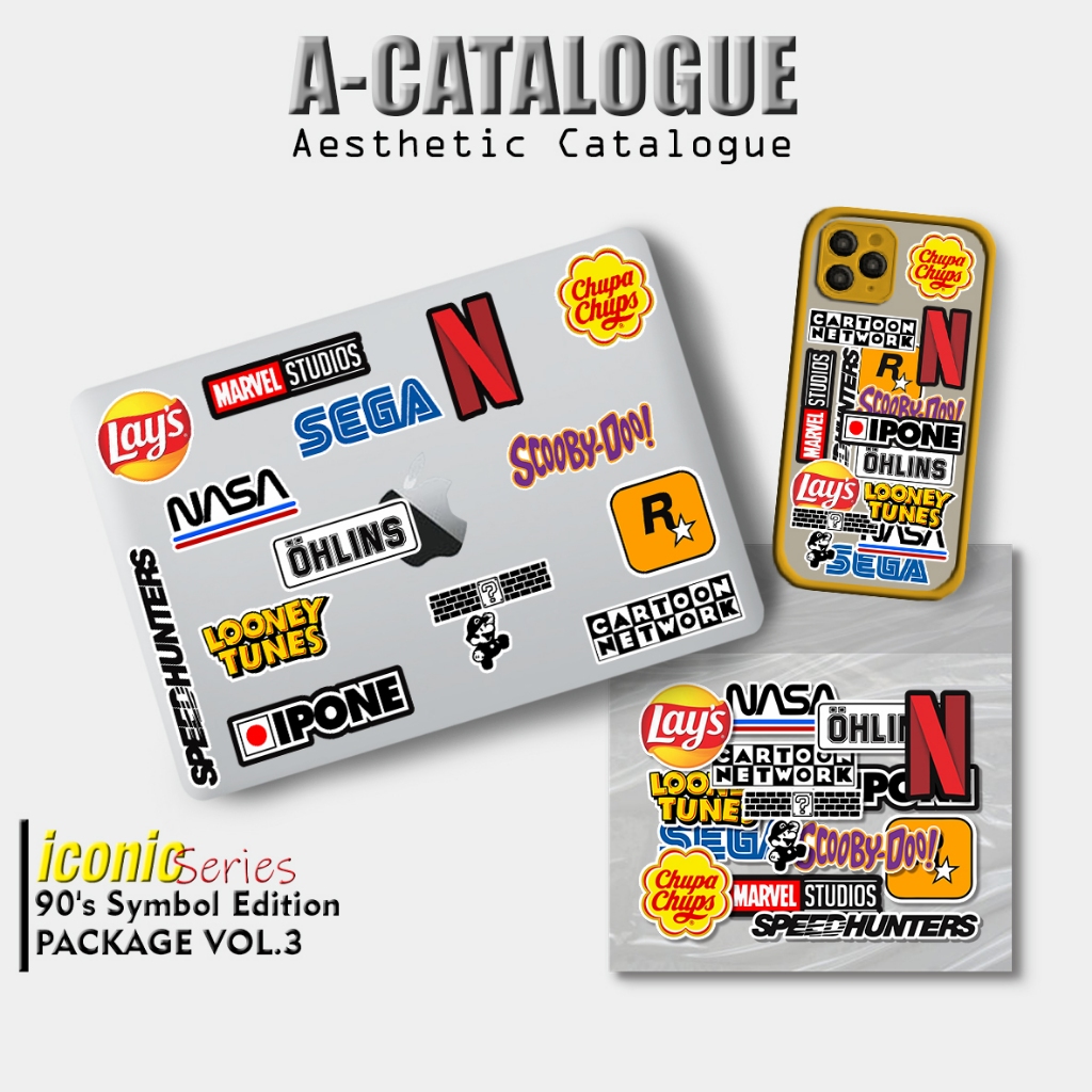 

Sticker Aesthetic Catalogue Waterprooft Compilation Hypebeast 90's Retro Milenial Classic Ninetys Icon Logo || ICONIC 90's SYMBOL