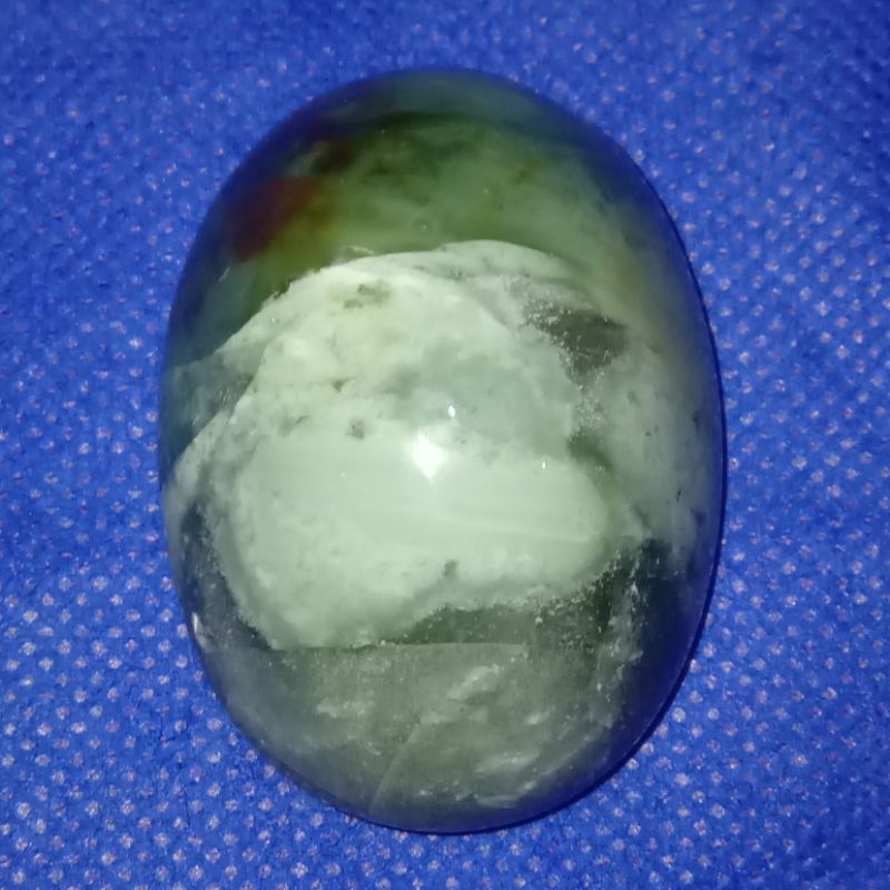 Natural Batu Akik Garut Hijau Tosca Big Size Langka