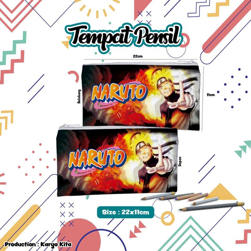 

NARUTO - tempat pensil karakter naruto kode 04