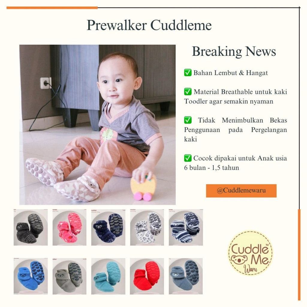 Sepatu Prewalker CuddleMe Cuddle me
