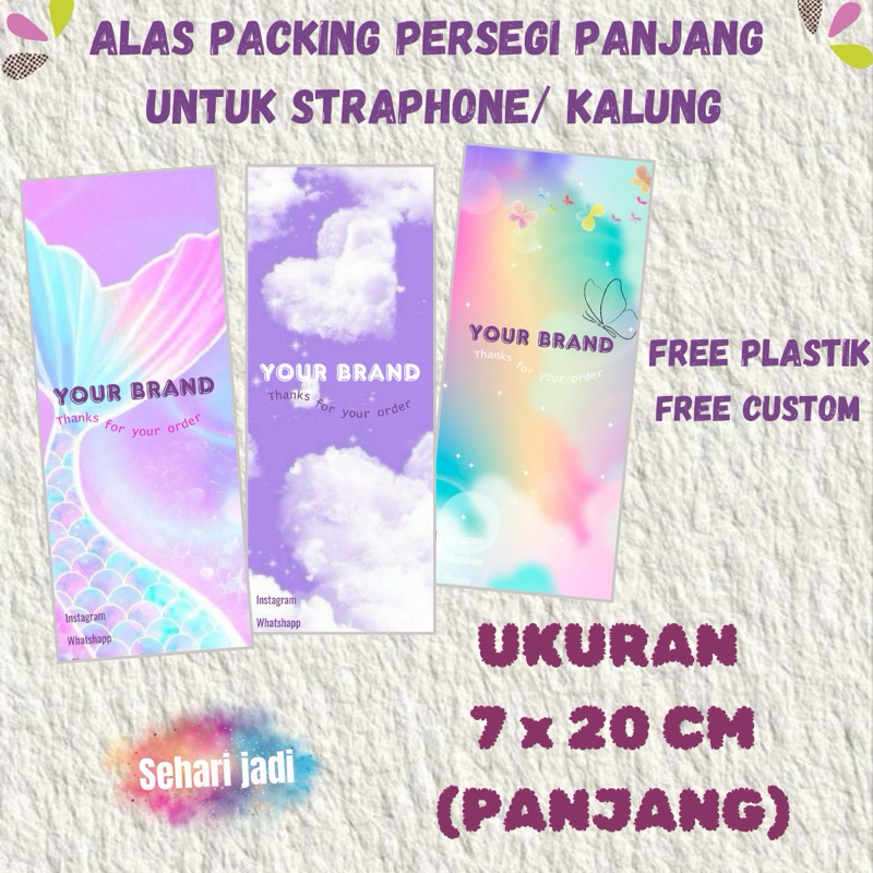 

ALAS PACKAGING STRAPHONE / ALAS PACKAGING KALUNG / ALAS PACKAGING UKURAN 7 X 20 CM / ALAS PACKING STRAPHONE