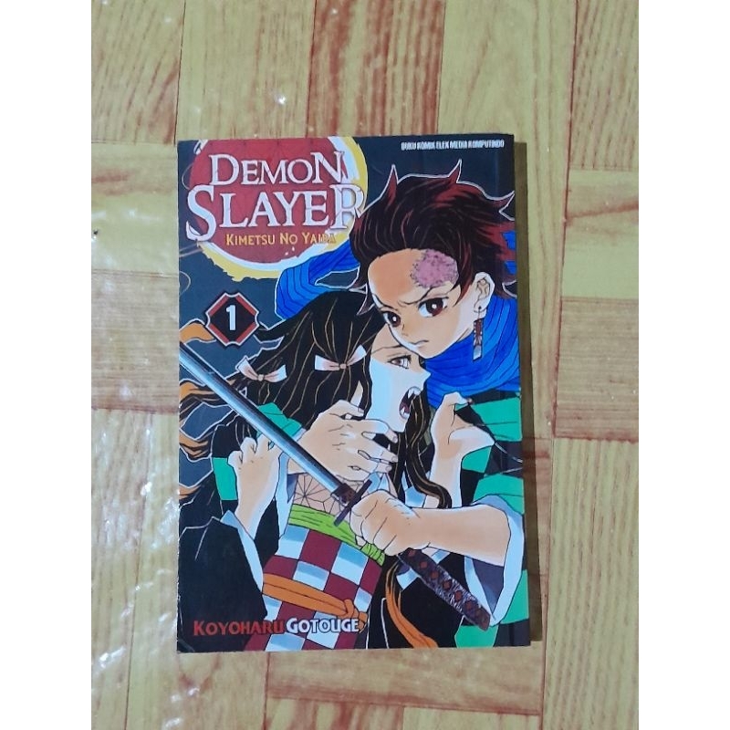 Preloved komik Jujutsu kaisen dan demon slayer