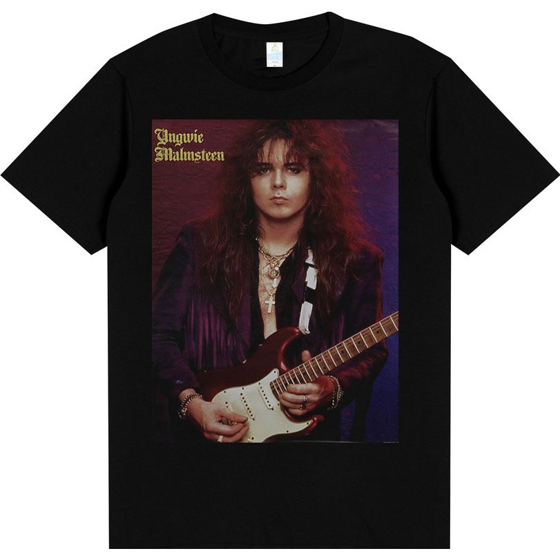 YNGWIE MALMSTEEN- t-shirt musik baju kaos band gitaris dunia