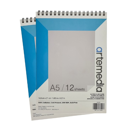 

GRAMEDIA BATAM - Artemedia Watercolor Book A5 200 gsm 12 Lembar