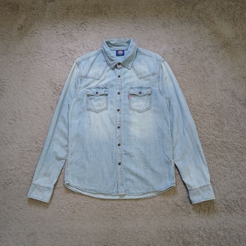Kemeja Jeans Dickies Original Size Large